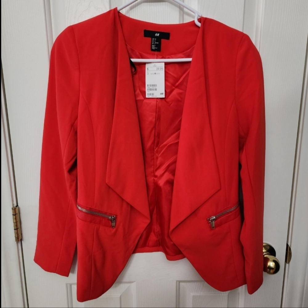 Red H&M Balzer New With Tags